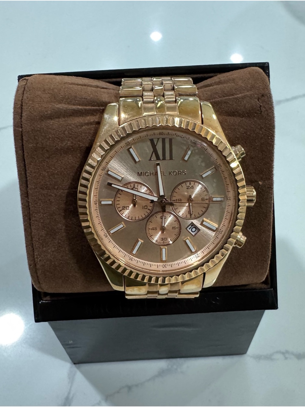 Michael Kors Rose Gold Women’s Chronograph Bracelet Watch